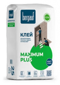 Клей для керамической плитки Bergauf Maximum Plus 25 кг